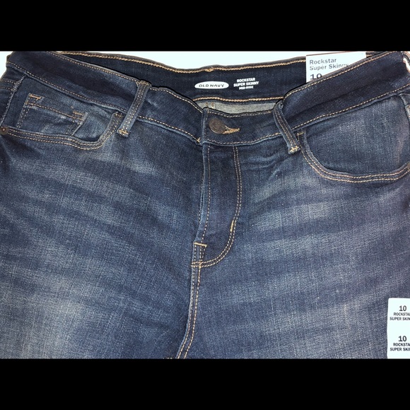 NWT Old Navy mid rise super skinny jeans - Picture 2 of 6
